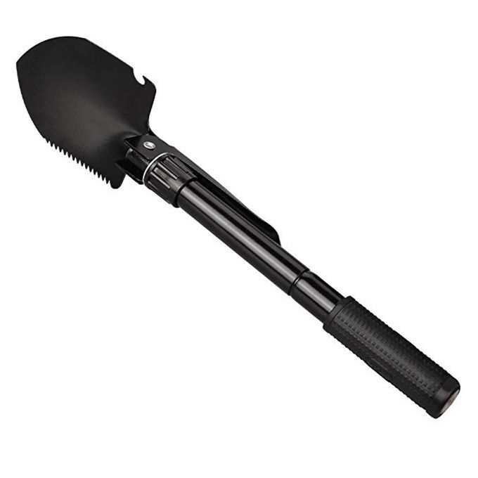 MT Multi-Function Shovel Collapsible Multi-Purpose Engineering Shovel Small-black-S