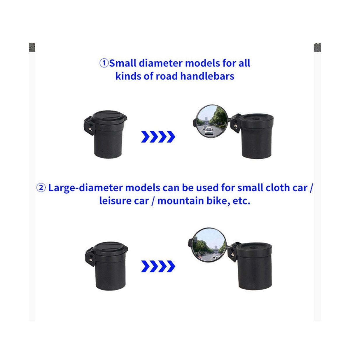 Bicycle Handlebar Reflector Road Bike Mountain Mirror