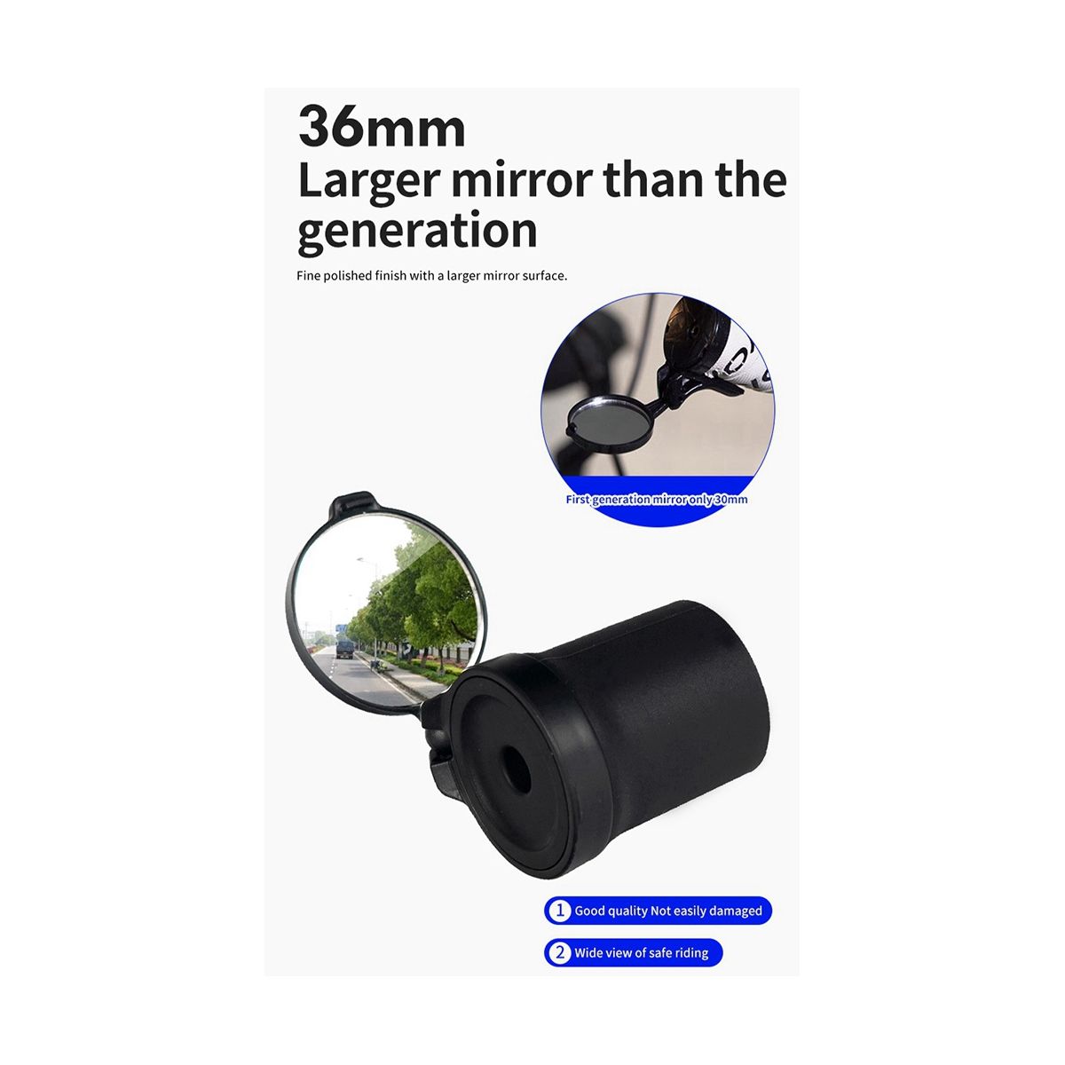 Bicycle Handlebar Reflector Road Bike Mountain Mirror