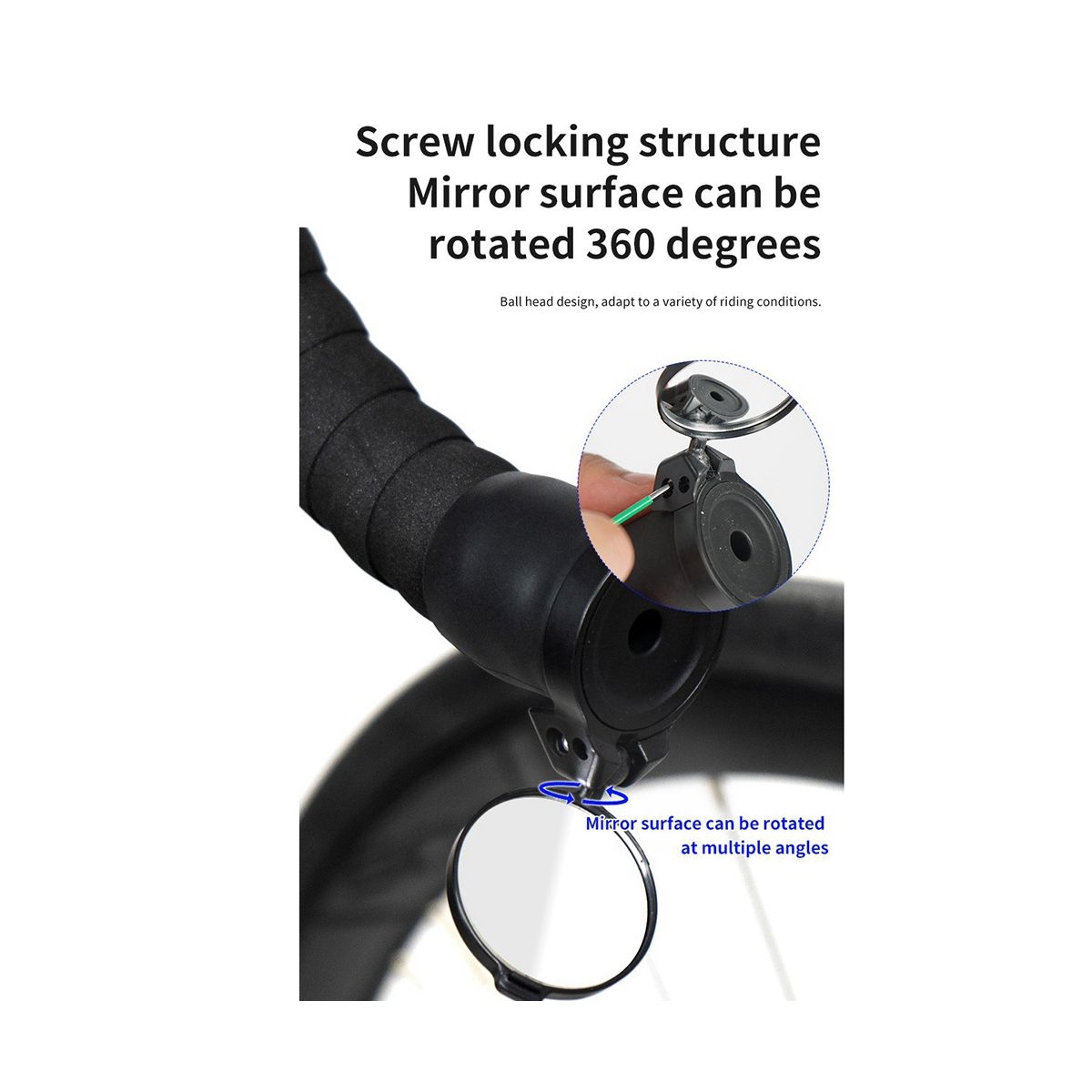 Bicycle Handlebar Reflector Road Bike Mountain Mirror