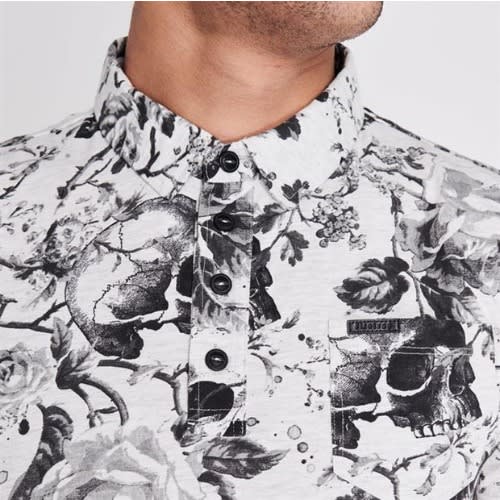 Printed Polo Shirt Ecru