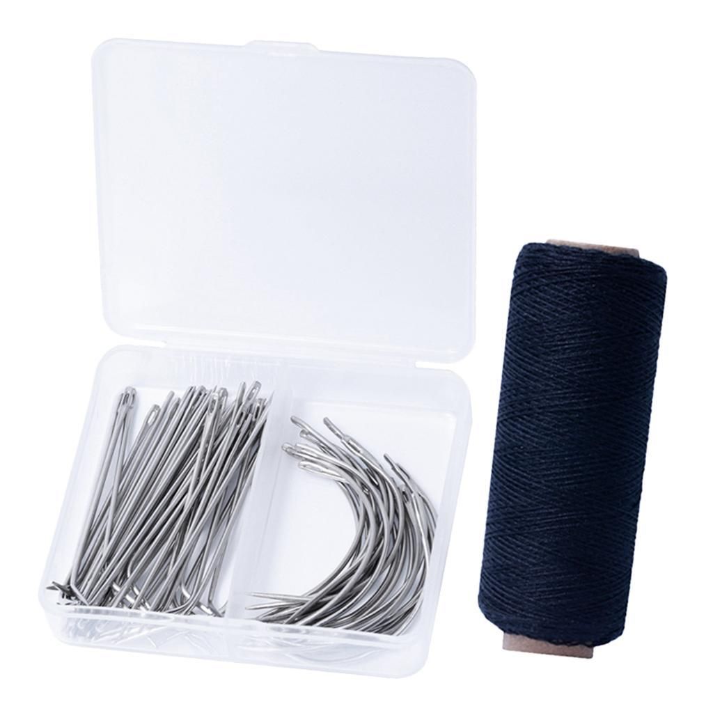 72 Pieces Wig Making Pins Needles Set - Wig T Pins And C Curved