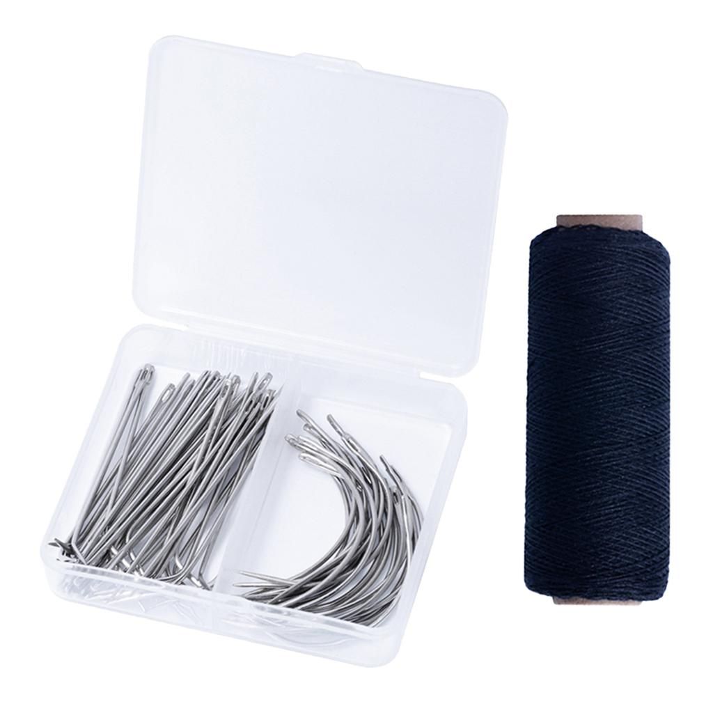72 Pieces Wig Making Pins Needles Set - Wig T Pins And C Curved