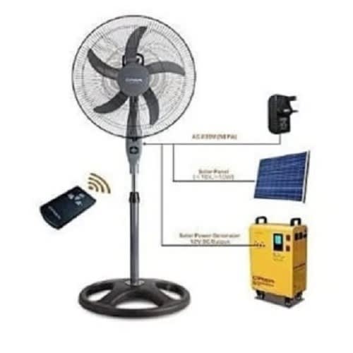 18" Ac/dc Standing Fan With Remote Control