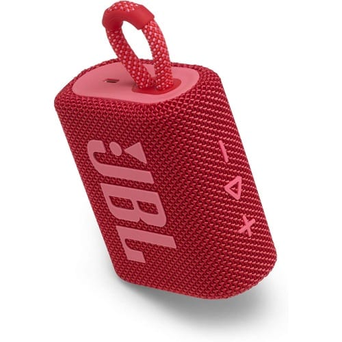Go 3 Portable Bluetooth Speaker - Water/dustproof - Red