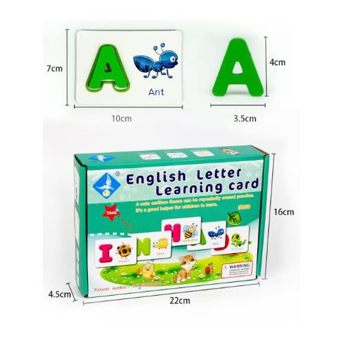 Children's English Letters Learning Alphabet Cards