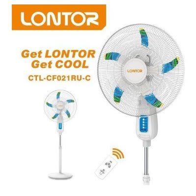 Rechargeable Standing Fan With Remote Control 18 inches