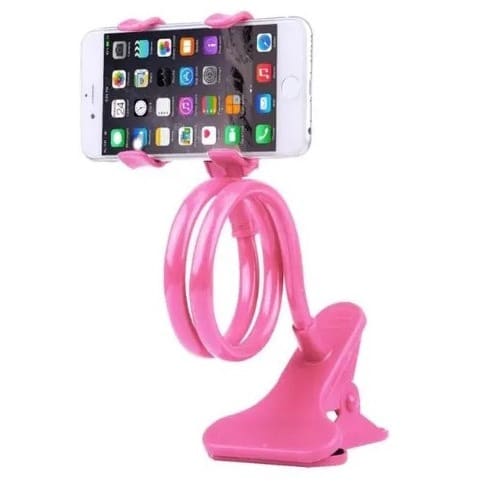 Flexible Bracket - Mobile Phone Holder - 360 Degree - Pink