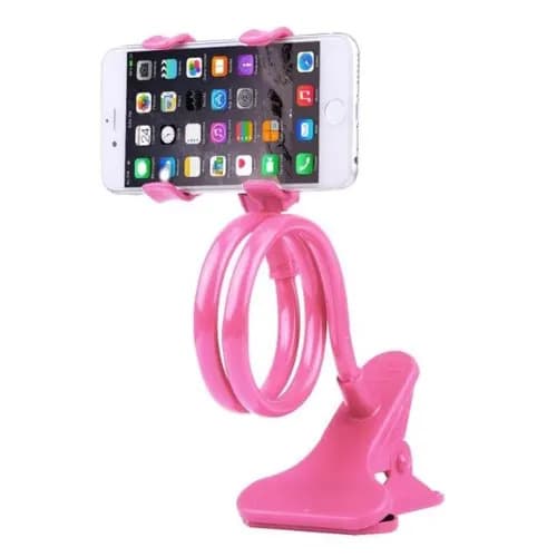Flexible Bracket - Mobile Phone Holder - 360 Degree - Pink