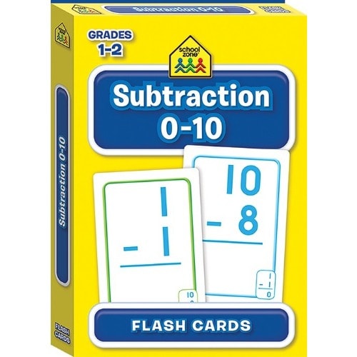 School Zone Flash Card- Subtraction