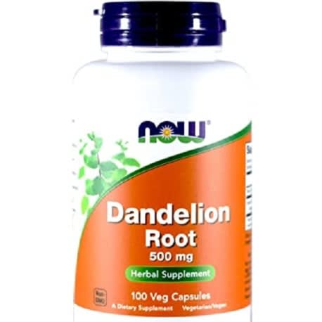 Dandelion Root 500mg, 100 Veg Capsules