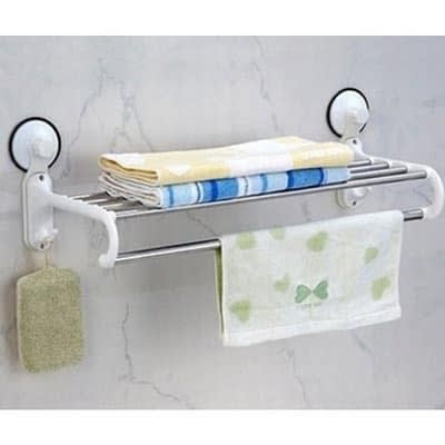 Wall Mount Towel Rack With Hanger And Hook