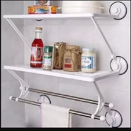 Bathroom & Kitchen Rack With Towel Bar