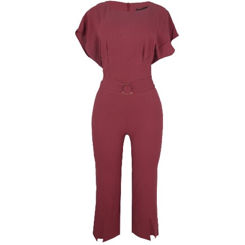 Two-piece Female Micro-flared Pants  And Bat Sleeve Shirt