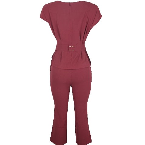 Two-piece Female Micro-flared Pants  And Bat Sleeve Shirt
