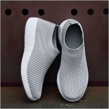 Unisex Breathable Sport Sneakers - Grey