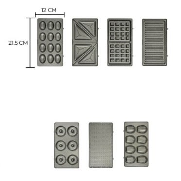 8000w Sandwich Maker 7 In 1