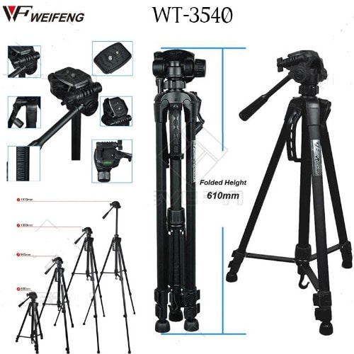 Weifeng Wt-3540 Tripod Stand For Camcorders And Camera