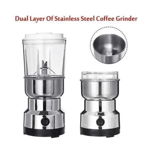 Nima 2 In 1 Electric Grinder And Blender - Silver