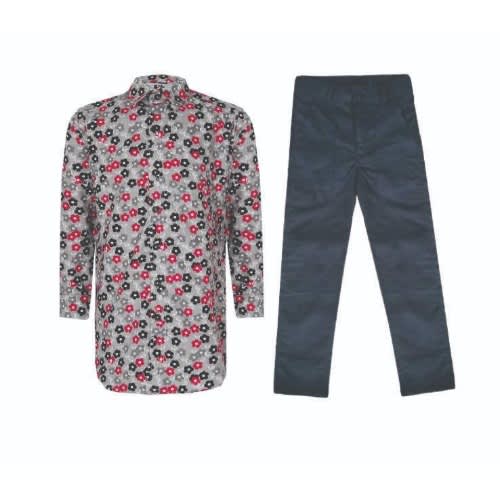 Boys' Multicolour  2piece Shirt & Trousers