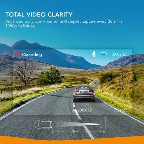 Roav Dash Cam For Car, Driving Recorder, 1080p Fhd Lcd Screen, Nighthawk Vision,wifi Ready