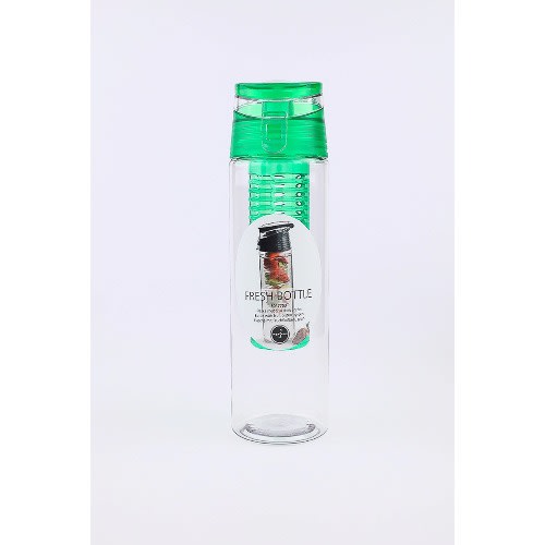 Fresh Bottle With Fruit Piston And Locking Lid - 0.8l - Green