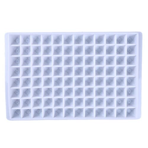 Silicone Ice Cube Molds And Ice Cube Tray - 96 Grids - White