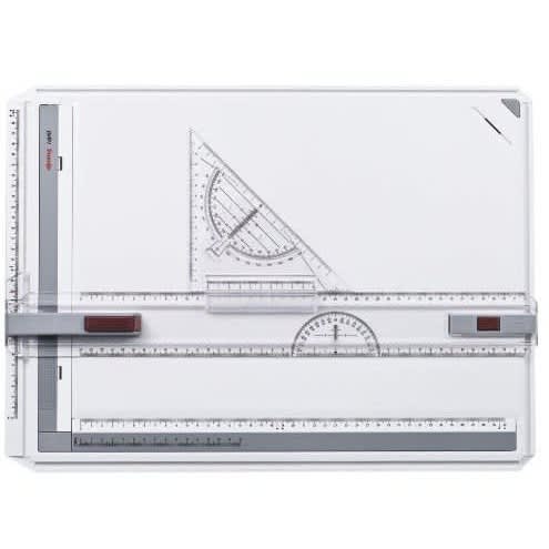 German Rotring Drawing Board A3 + Natarag Professional Drawing Pencils (grades Of 12 Piece