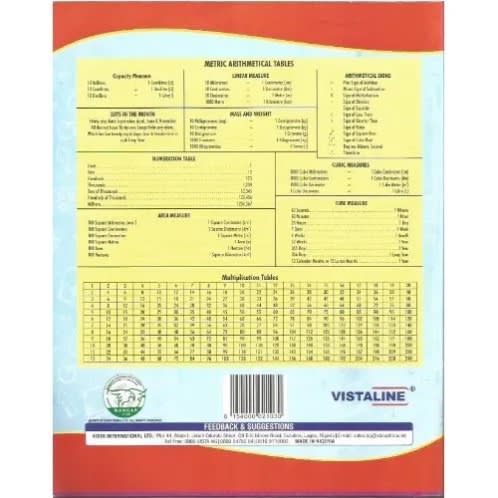 Vistaline 60 Leaves Exercise Book - 12