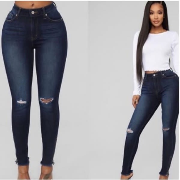 Classic Ripped Denim Jean