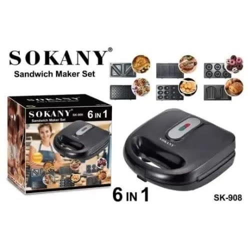 6 In 1 Sandwich Maker Set- 750W