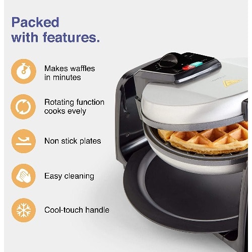 Rotating Waffle Maker - 1000W