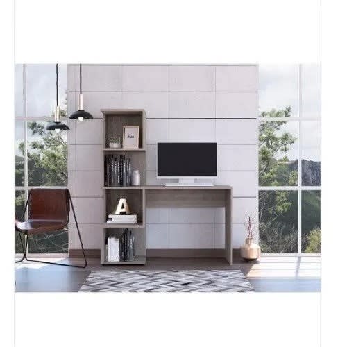 Computer Desk With Bookcase