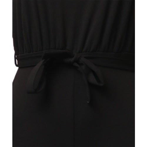 Tall High Neck Sleeveless Wide Leg Jumpsuit - Black
