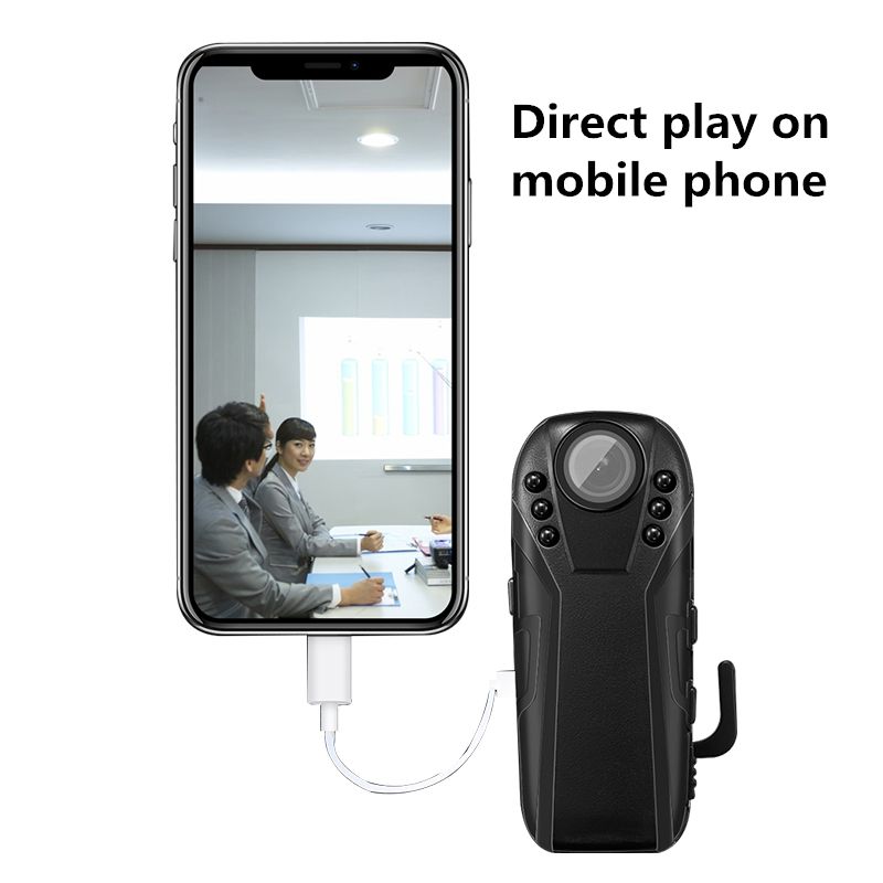HD 1080P Camera Infrared Night Vision Security Motion Detection Wide Angle Support 256G Webcam BodyCam Police Camera Mini Webcam