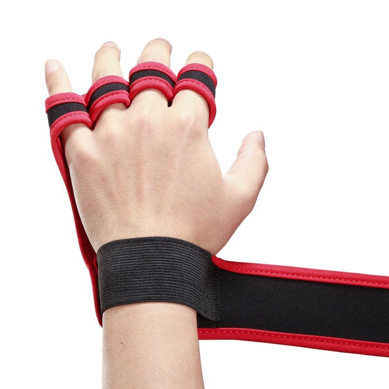 2Pcs Unisex Nonslip Weight Lift Fitness Training Hand-Black