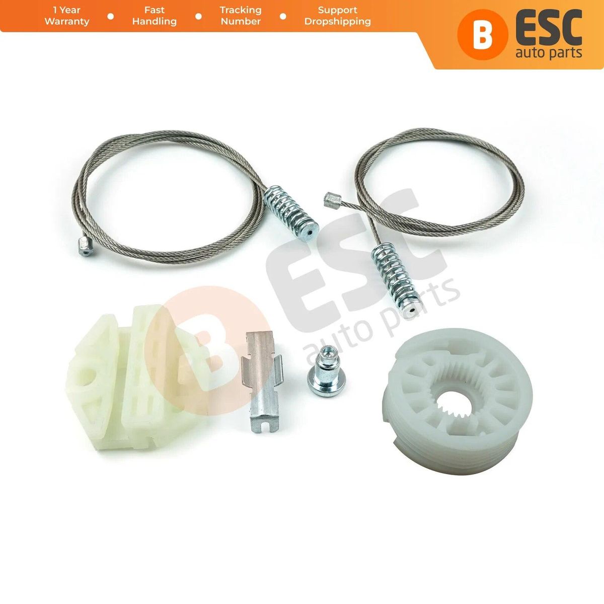 ESC Auto Parts EWR77 Electrical Power Window Regulator Repair Kit Rear Left or Right Door for Mercedes W/S 210 1995-2003