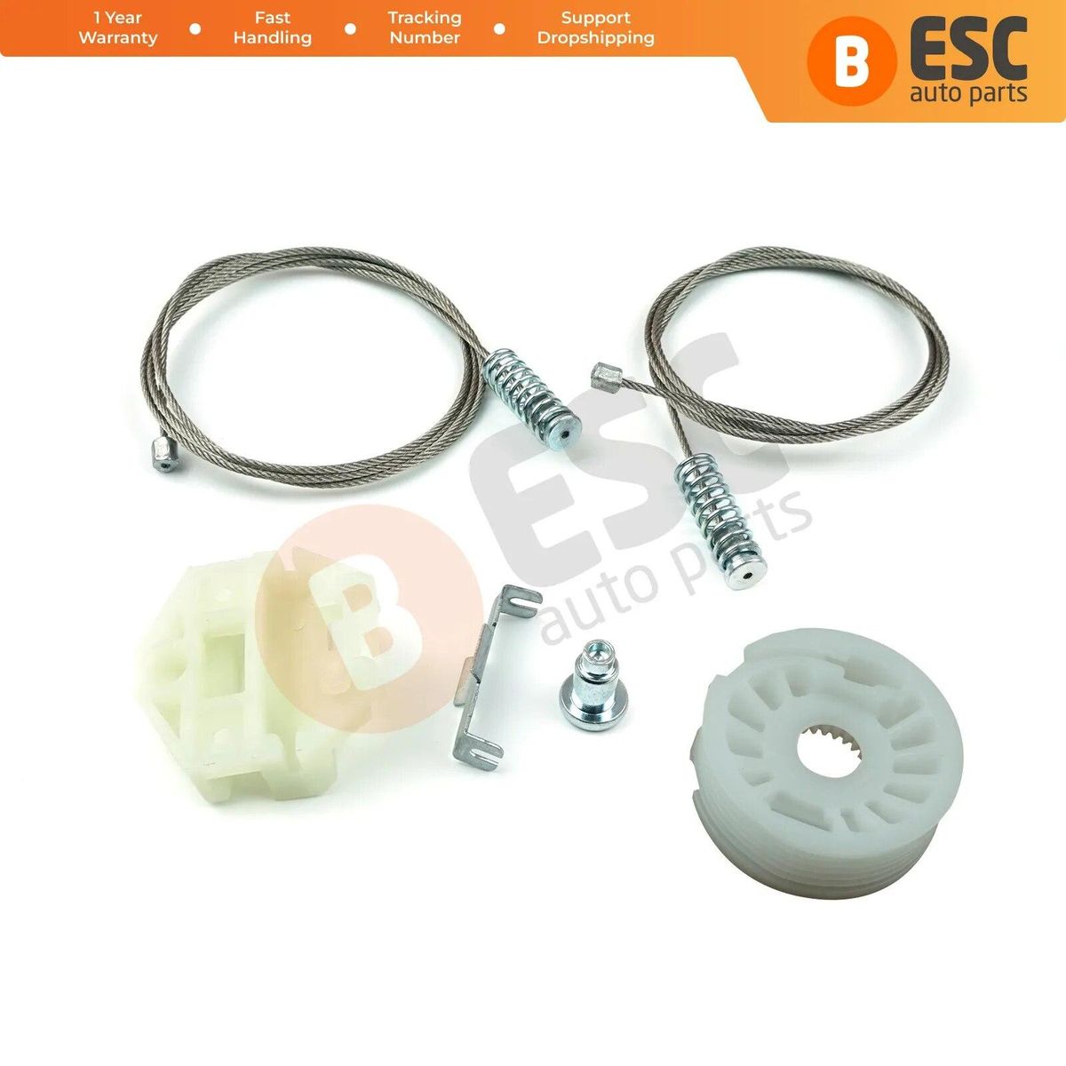 ESC Auto Parts EWR77 Electrical Power Window Regulator Repair Kit Rear Left or Right Door for Mercedes W/S 210 1995-2003