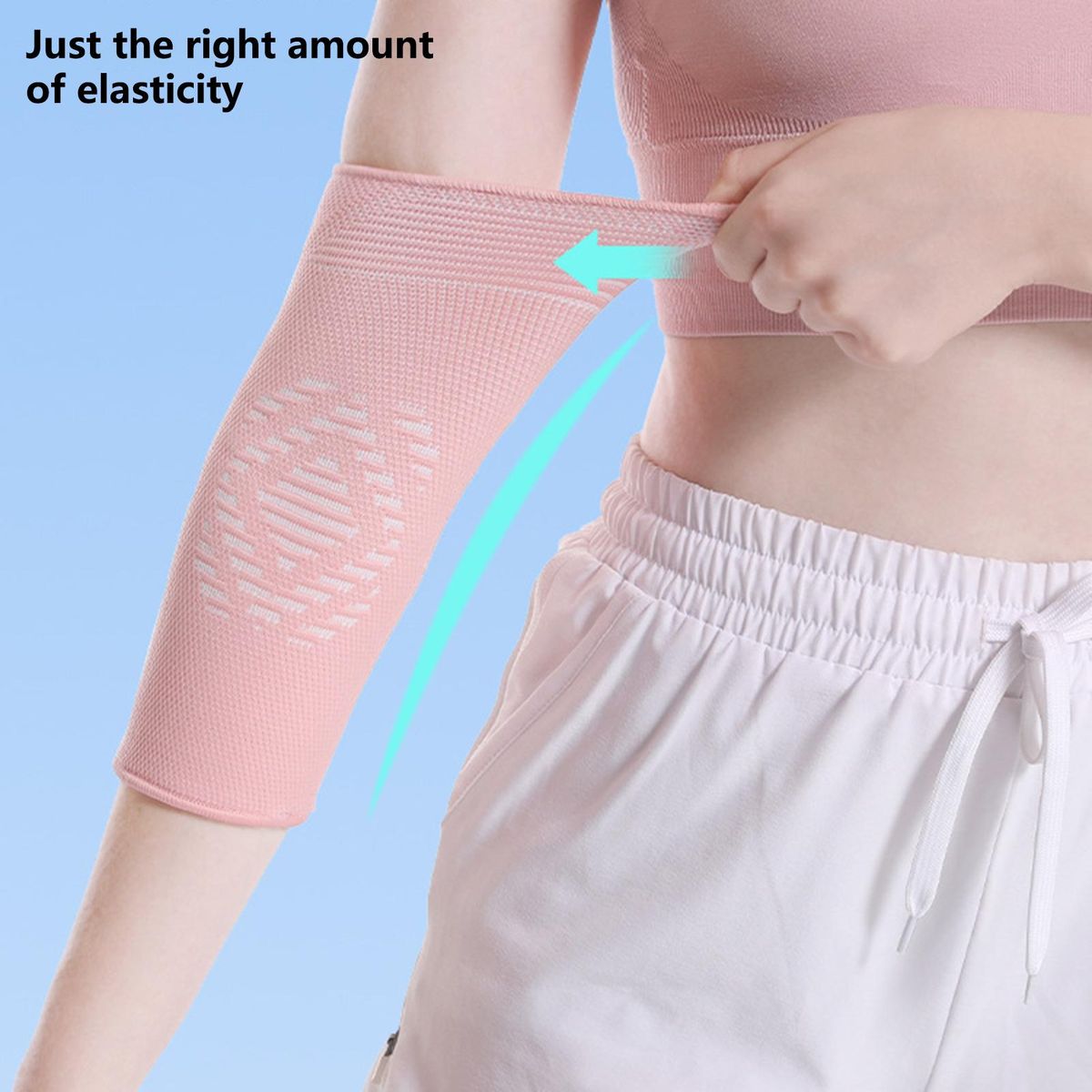 1Pc Arm Sleeve Sports Arm Support Sleeve Pink