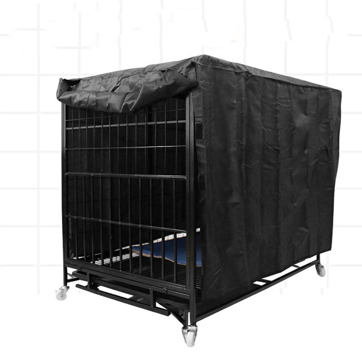 24''x17''x19'' (24 '') 30''x20''x21'' (30 '') 36''x23''x24'' (36 '') 42''x27''x30'' (42 '') 48''x30''x32'' (48 '') 210D Oxford Cloth Waterproof Pet Dog Cat Cage Cover Protective 48''