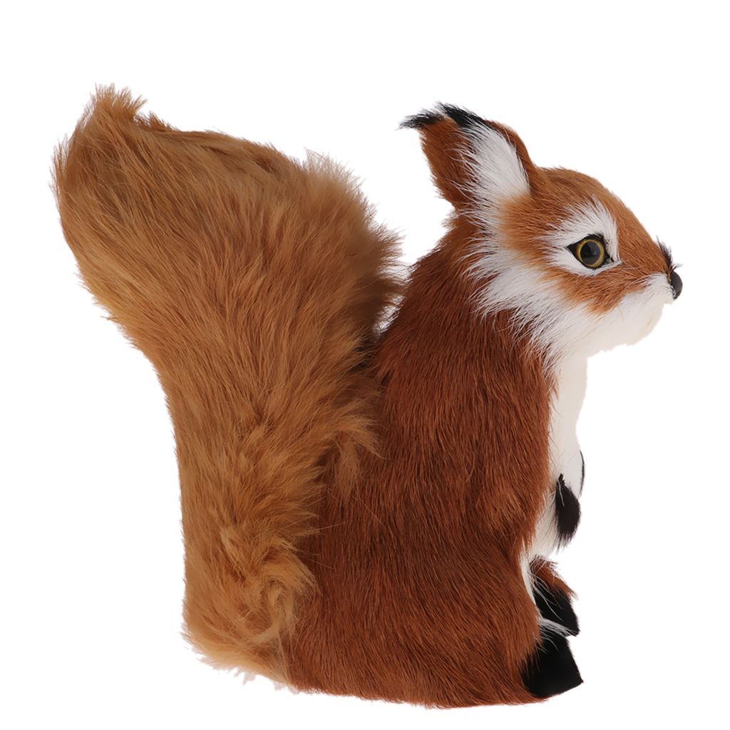 Artifical Squirrel Animal Figurine Model Decoration For