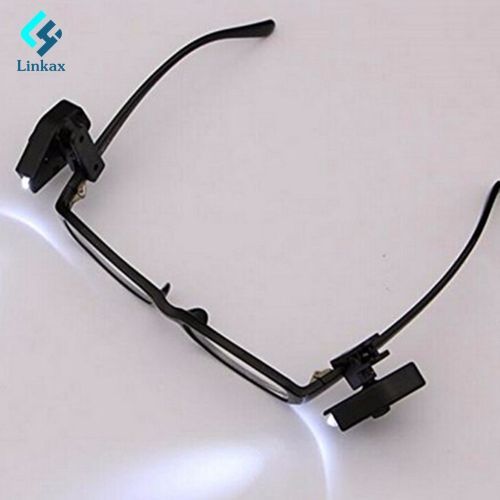 Mini LED 360 Degree Rotation Clip On Hat/Cap/Eyeglass LED Headlamp Headlight Built In Battery For Reading Night Light Use BIL