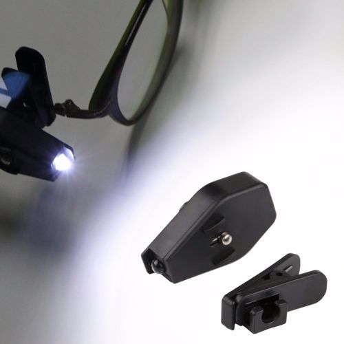 Mini LED 360 Degree Rotation Clip On Hat/Cap/Eyeglass LED Headlamp Headlight Built In Battery For Reading Night Light Use BIL