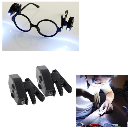 Mini LED 360 Degree Rotation Clip On Hat/Cap/Eyeglass LED Headlamp Headlight Built In Battery For Reading Night Light Use BIL