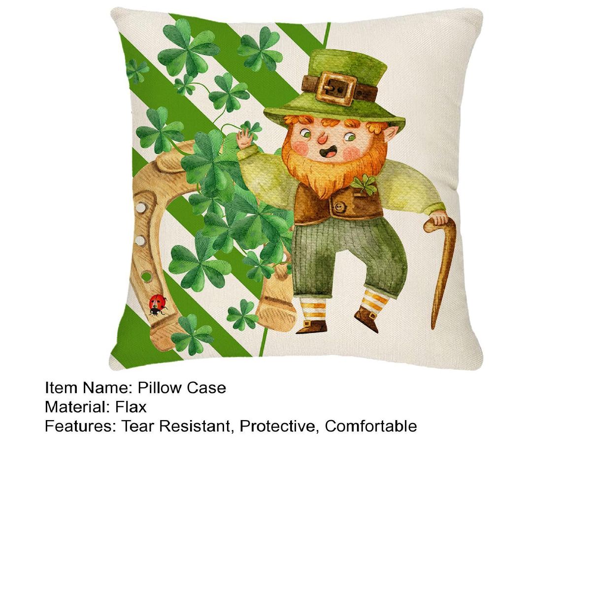 Pillow Slip Saint Patricks Day Square Cushion Cover
