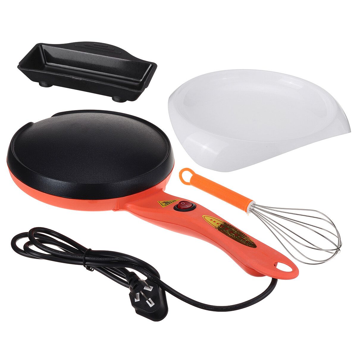 18cm 220V Electric Crepe Maker Non Stick Baking Pancake Fry Griddle Machine Kitchen Small Kitchen Appliances Set 2