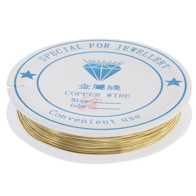 3 Roll Handmade Copper Wire Findings DIY Jewelry Bracelets Making