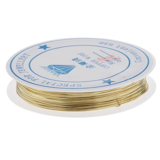 3 Roll Handmade Copper Wire Findings DIY Jewelry Bracelets Making