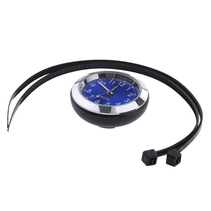 Universal Motorcycle Bike Handlebar Dial Mount Clock Watch Blue