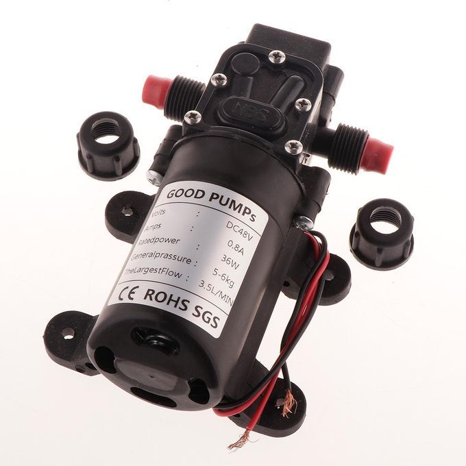 High Pressure Self Priming Diaphragm Water Pump Solar 48V Double Hose